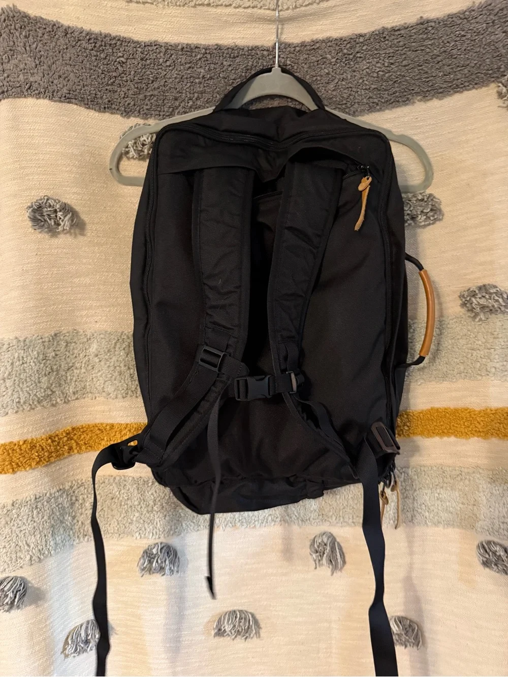 United by Blue - Black Travel Duffel Backpack with Tan Accents